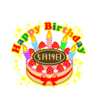 5月の誕生日★ケーキでお祝い★日付入り（個別スタンプ：19）
