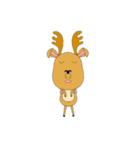 Little Deer in snow（個別スタンプ：28）