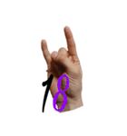 The binary stamp counted a finger（個別スタンプ：19）