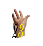 The binary stamp counted a finger（個別スタンプ：24）