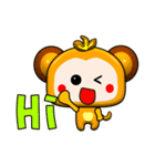 Qute Happy little monkey.（個別スタンプ：30）