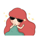 Lazy Red Hair Girl（個別スタンプ：5）