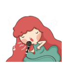 Lazy Red Hair Girl（個別スタンプ：10）