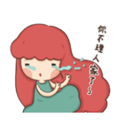 Lazy Red Hair Girl（個別スタンプ：14）