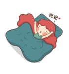 Lazy Red Hair Girl（個別スタンプ：30）