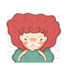 Lazy Red Hair Girl（個別スタンプ：32）