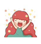 Lazy Red Hair Girl（個別スタンプ：36）