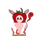 Strawberry sheep With friends（個別スタンプ：23）