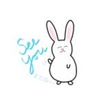 Rabbit says....（個別スタンプ：8）