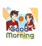 Popular series "Good Morning". (B) 2023（個別スタンプ：5）