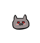 Careless gray cat（個別スタンプ：9）