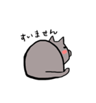 Careless gray cat（個別スタンプ：20）