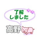 高野「たかの」さん専用。日常会話（個別スタンプ：4）