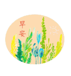 Beautiful flower - greeting（個別スタンプ：7）