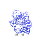 blueberry zentangle（個別スタンプ：6）