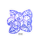 blueberry zentangle（個別スタンプ：7）