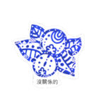 blueberry zentangle（個別スタンプ：8）