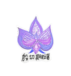 alcohol marker orchid（個別スタンプ：6）