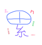 Chinese words for feeling.（個別スタンプ：9）