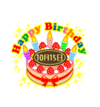 10月の誕生日★ケーキでお祝い★日付入り（個別スタンプ：15）