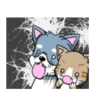 Calm Dog and violent cat（個別スタンプ：1）