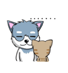 Calm Dog and violent cat（個別スタンプ：9）