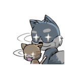 Calm Dog and violent cat（個別スタンプ：24）