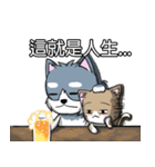 Calm Dog and violent cat（個別スタンプ：26）