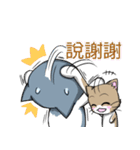 Calm Dog and violent cat（個別スタンプ：34）