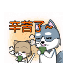 Calm Dog and violent cat（個別スタンプ：40）