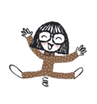 Kid Dee in Brown. Cute and cool. Eng-Th（個別スタンプ：36）