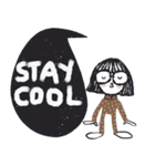 Kid Dee in Brown. Cute and cool. Eng-Th（個別スタンプ：38）