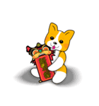 Corgi Kuma's Chinese new year（個別スタンプ：3）