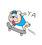 Skateboarding dog（個別スタンプ：1）