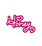 Handwritten sticker-sweet love（個別スタンプ：1）