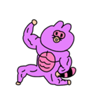 Purple Raccoonman（個別スタンプ：23）