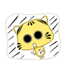 A small Yellow striped cat（個別スタンプ：6）