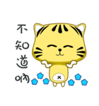 A small Yellow striped cat（個別スタンプ：24）