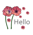 Cute flower quotes for weekdays（個別スタンプ：9）