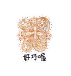 zentangle flower image（個別スタンプ：1）