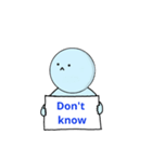 I don't talk (English version)（個別スタンプ：9）