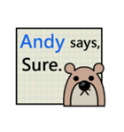 Andy Says（個別スタンプ：5）