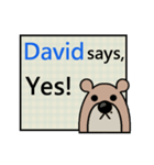 David Says（個別スタンプ：2）