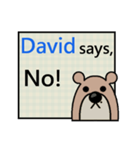 David Says（個別スタンプ：3）