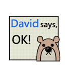 David Says（個別スタンプ：4）