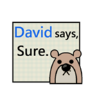 David Says（個別スタンプ：5）