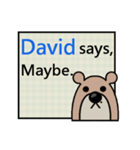 David Says（個別スタンプ：6）