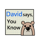David Says（個別スタンプ：7）