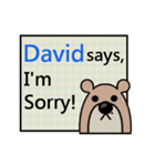 David Says（個別スタンプ：13）