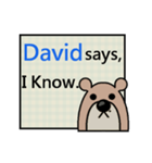David Says（個別スタンプ：15）